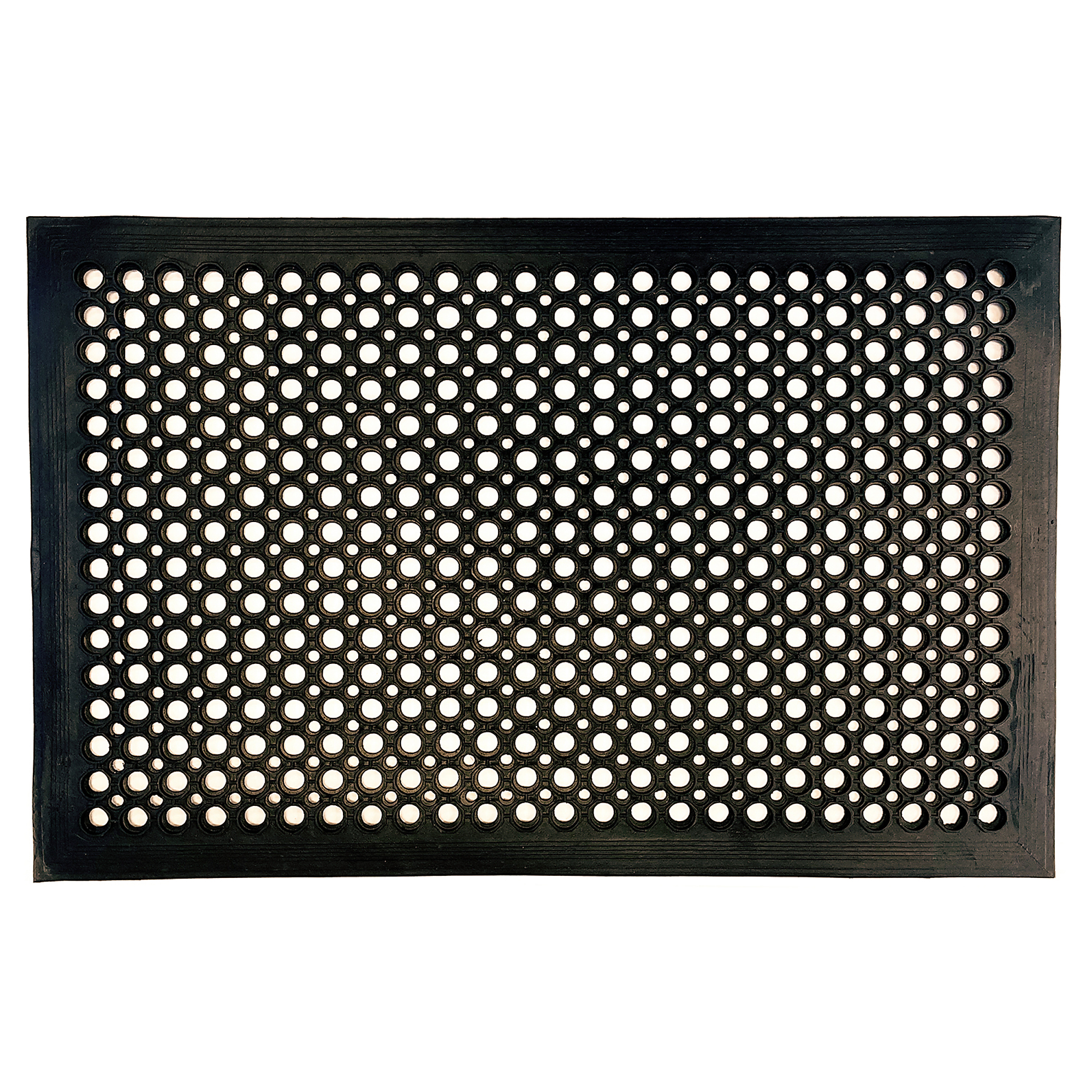 Buffalo Tools, 2 x 3ft. Industrial Rubber Floor Mat, Width 24 in, Length 36 in, Thickness 1/4 in, Model# RMAT23